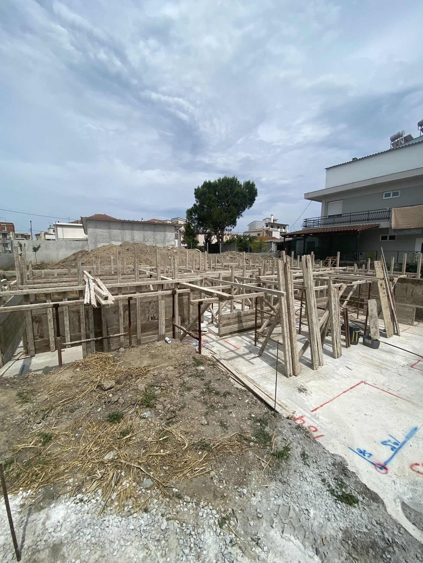 Αντλία σκυροδέματος στο εργοτάξιο
