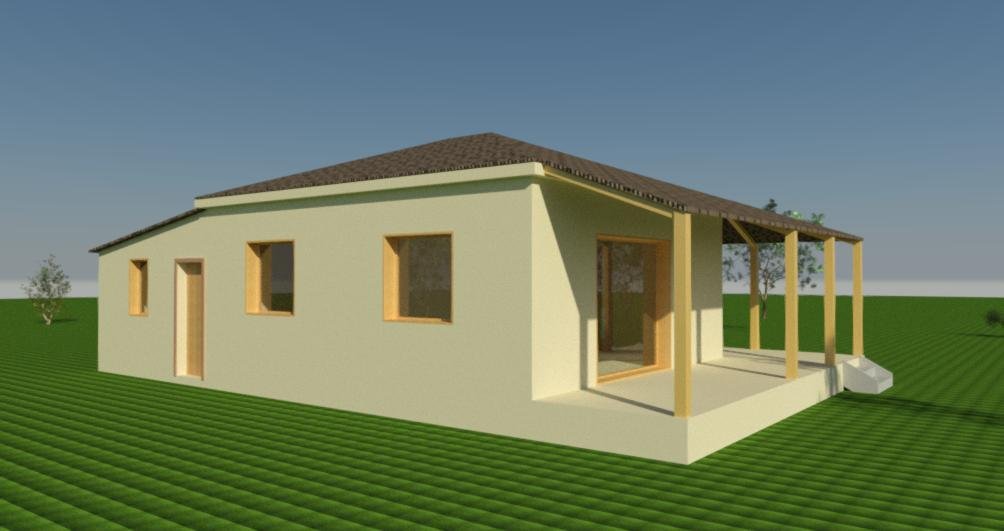 3D απεικόνιση — μπροστινή όψη